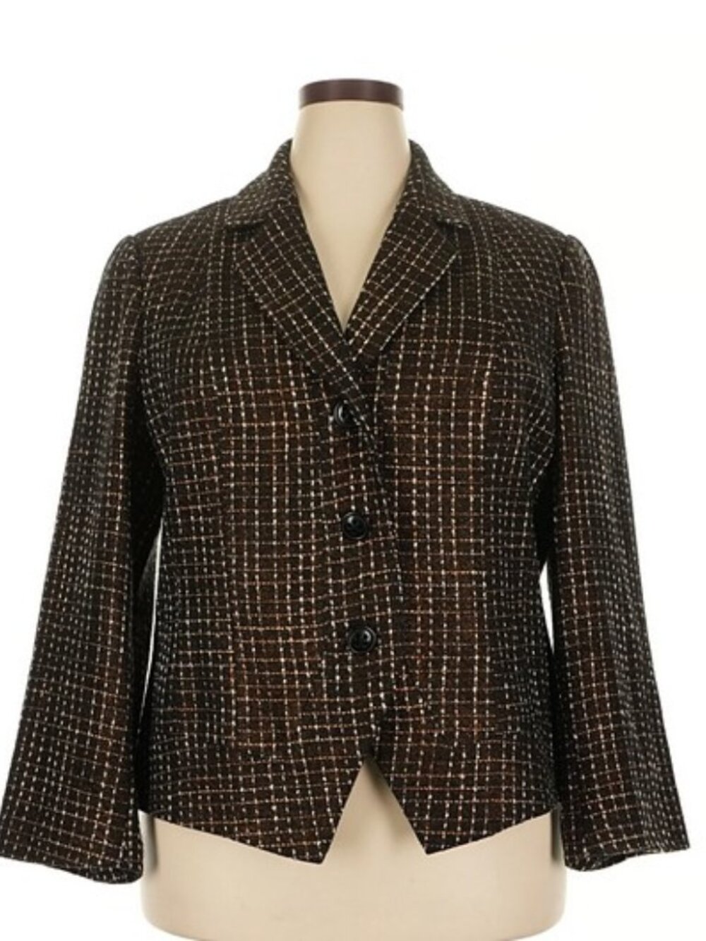 Coldwater Creek Brown/Black Blazer Sz 20